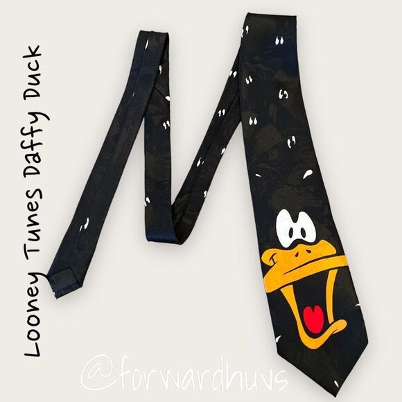 Vintage 1993 Looney Tunes Daffy Duck Tie - Picture 7 of 9